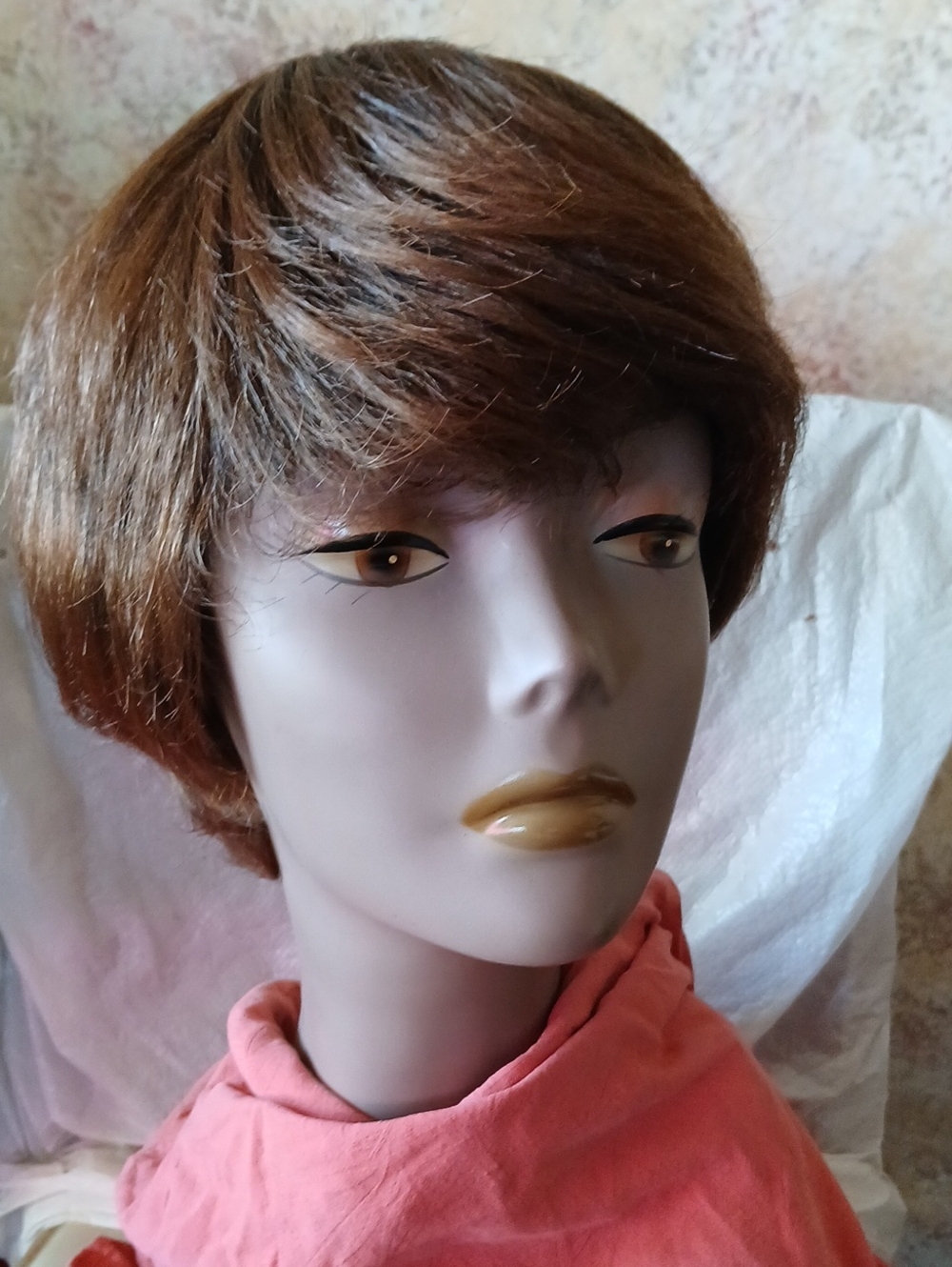 Synthetic Short Pixie Wig in Light Brown - Women Hair
